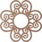 Ekena Millwork Cohen Wood Fretwork Pierced Ceiling Medallion, Wood (Paint Grade), 20"OD x 6 7/8"ID x 3/8"T CMWP20X20X0375COMF - alternate 3